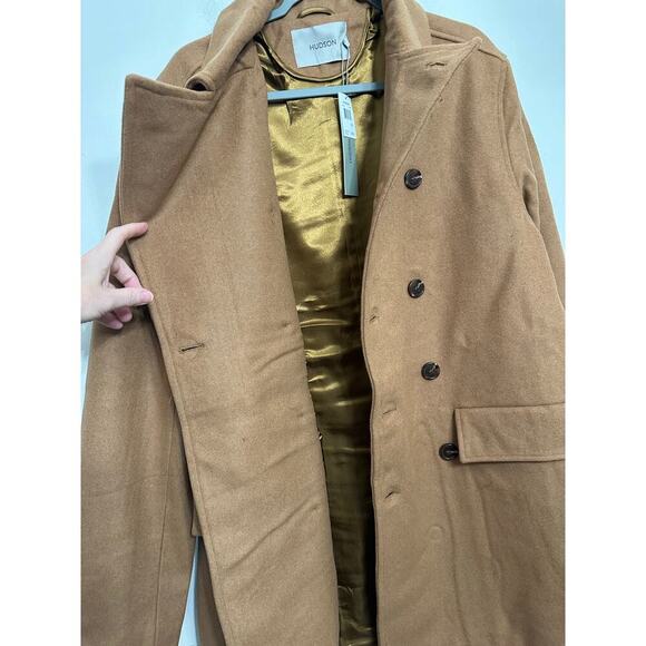Hudson men’s NWT’s oversized double breasted wool blend coat. Size XL - Picture 6 of 8